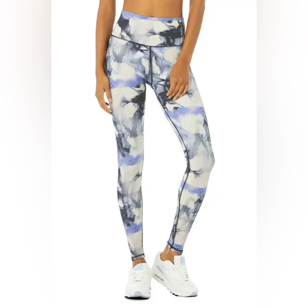 Alo Yoga Graffiti Tie Dye leggings Pants High Waist Large